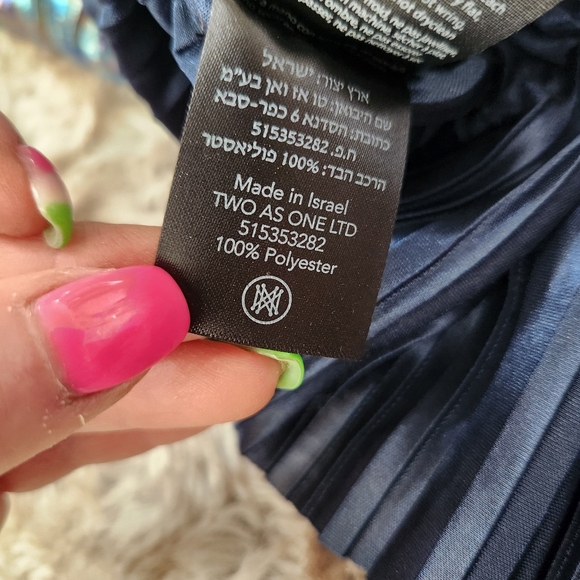 Free People Sabina Musáyev‎ Burnished Metal Pleated Laminate Dark Silver Set XL - Picture 9 of 16